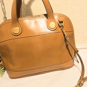 Dooney & Bourke Tan Leather Satchel. Authenticated. Shoulder, Hand Or Cb Strap I